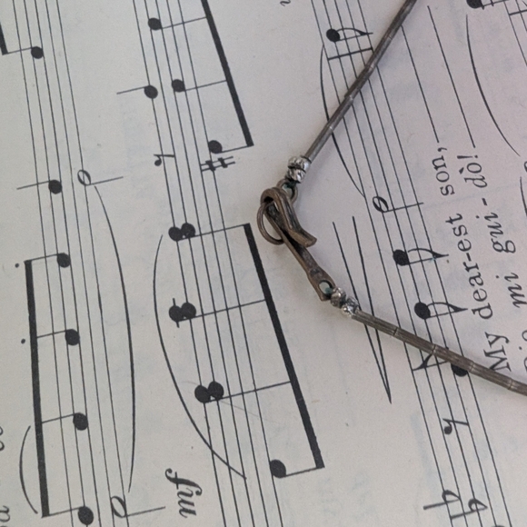 Elegant Blue and Silver Necklace - Picture 6 of 12